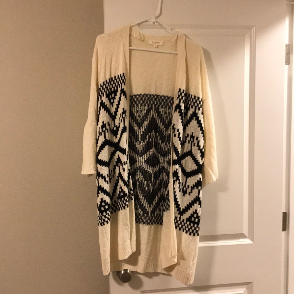 Vince Camuto tribal print cardigan